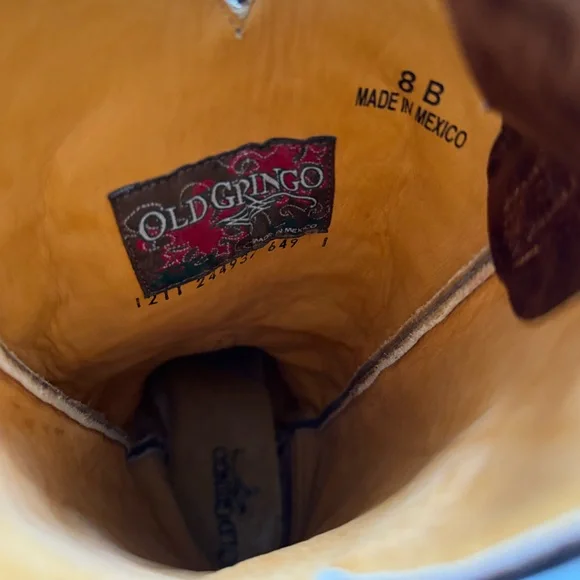 Old Gringo Bonnie Floral Motif Boots, Size 8 - Picture 6 of 11